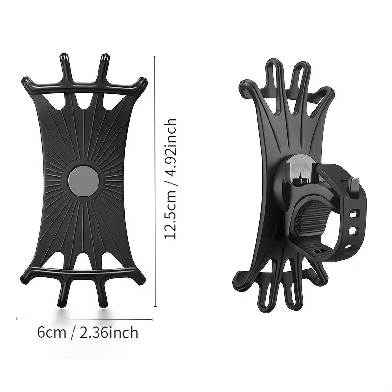 360 Rotatable Mobile Phone Bicycle Motorcycle Baby Carriage Silicone Holder