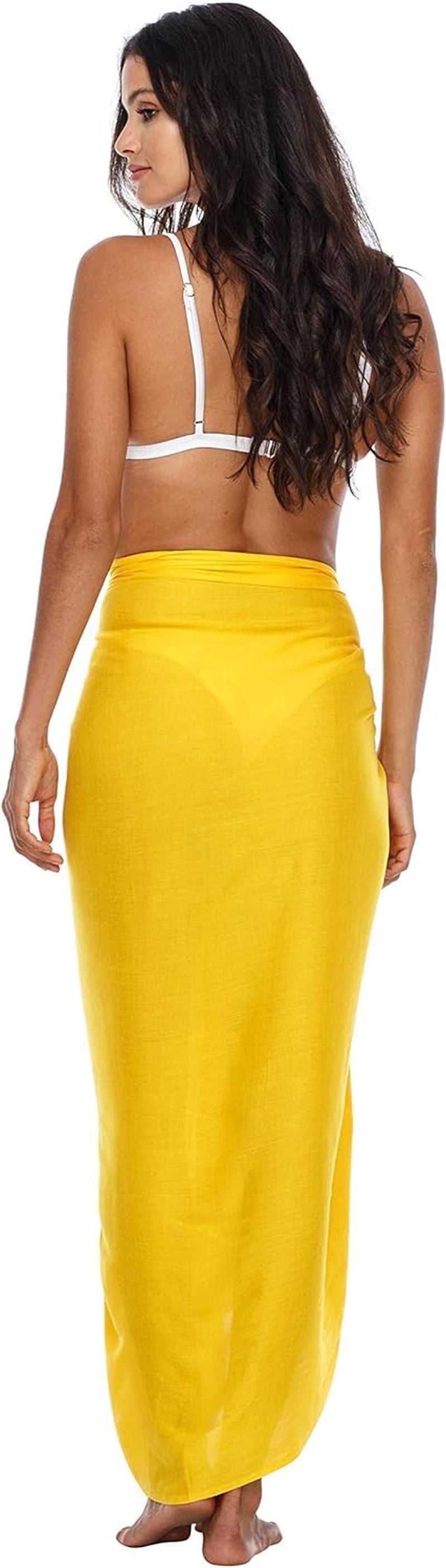 Elegant Beach SHU-SHI Women's Sarong Wrap – Swimsuit Cover Up Skirt, Beach Pareo, Travel-Friendly Wrap