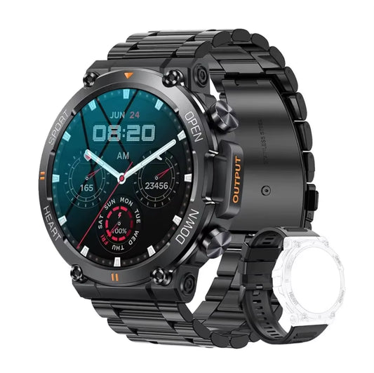 K56Pro Smart Watch for Men – 1.39” HD Screen, Bluetooth Calling, Heart Rate & Fitness Tracker, 400mAh Battery